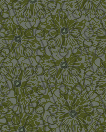 Print Textile - Military Flowers