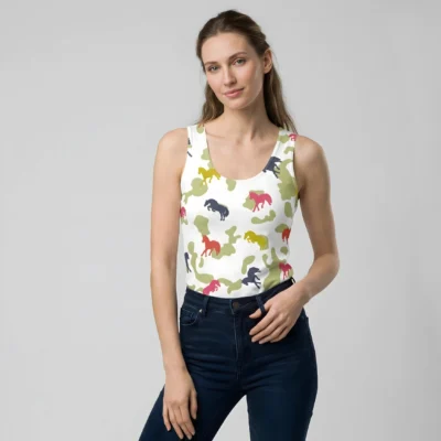 tank top women's camouflage natural sporty