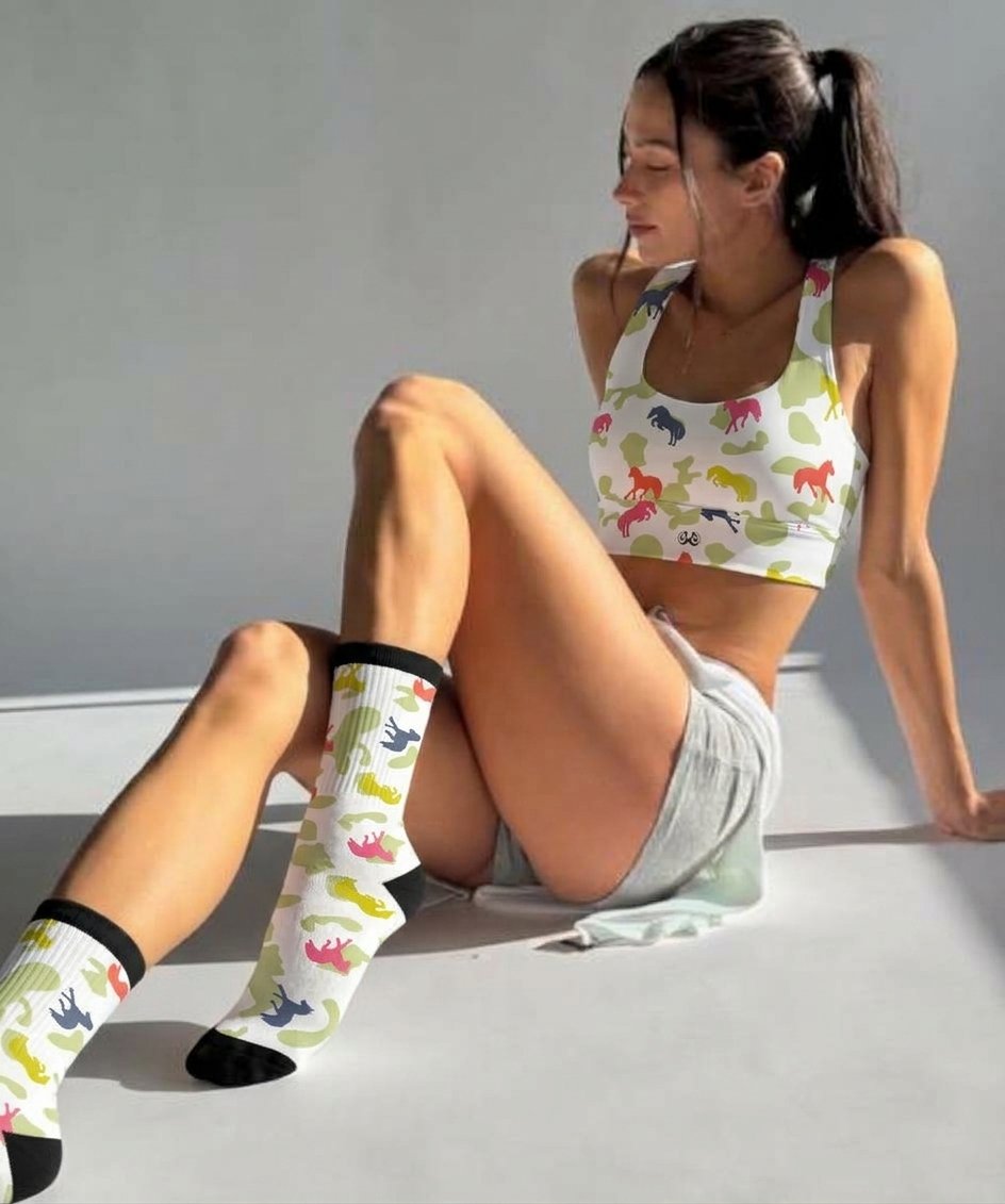 crew socks camouflage natura sporty