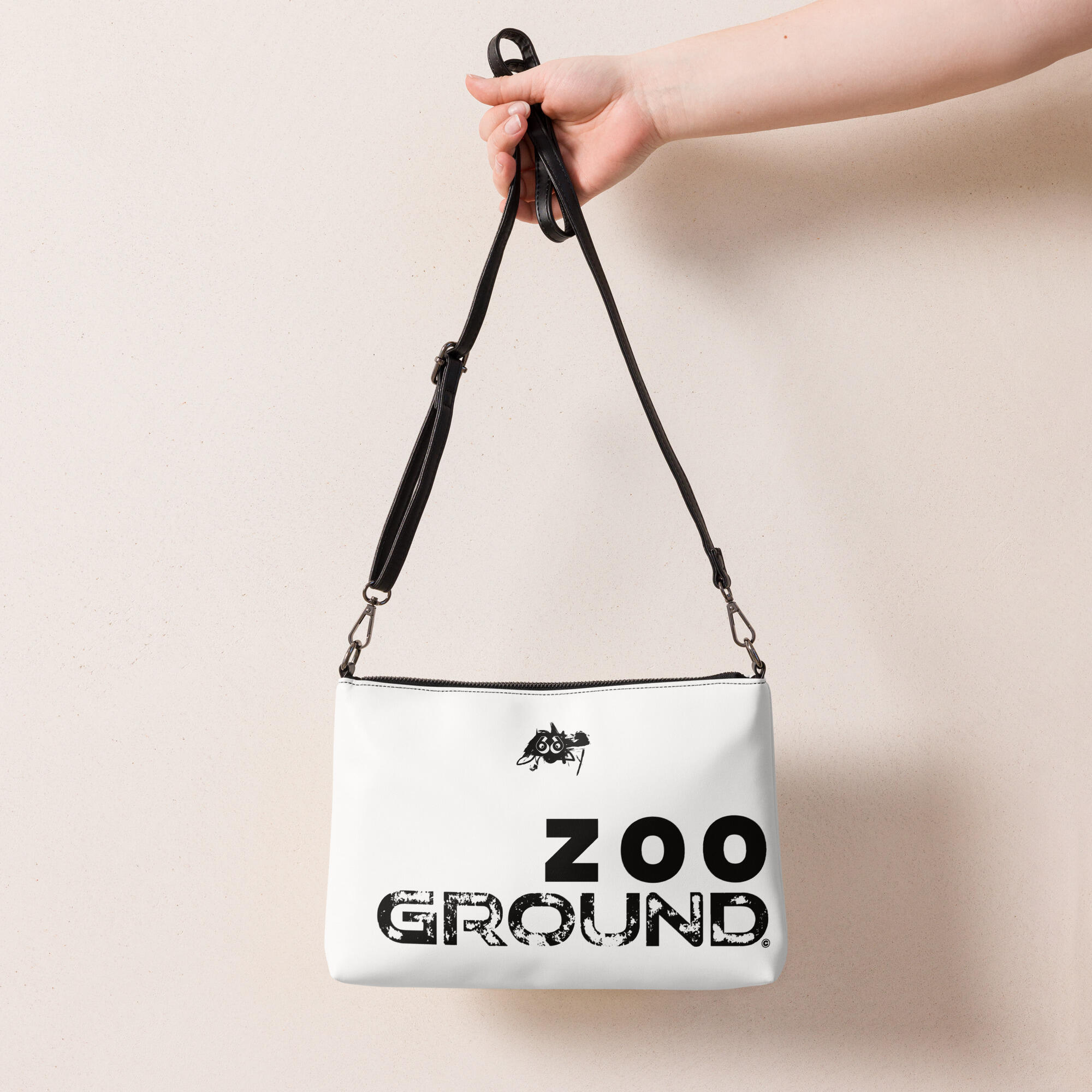 crossbody bag white zoo ground