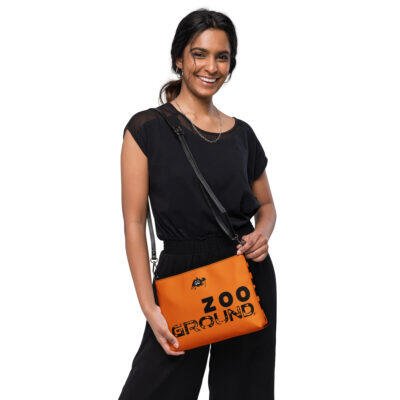 wristlet bag – orange zoo ground