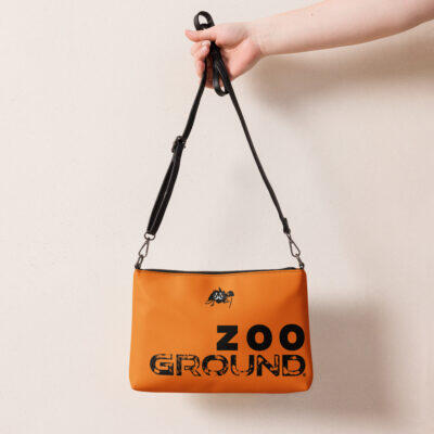 wristlet bag – orange zoo ground