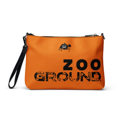 wristlet bag – orange zoo ground