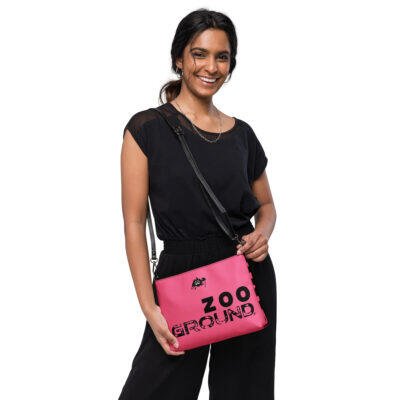 wristlet bag – pink zoo ground