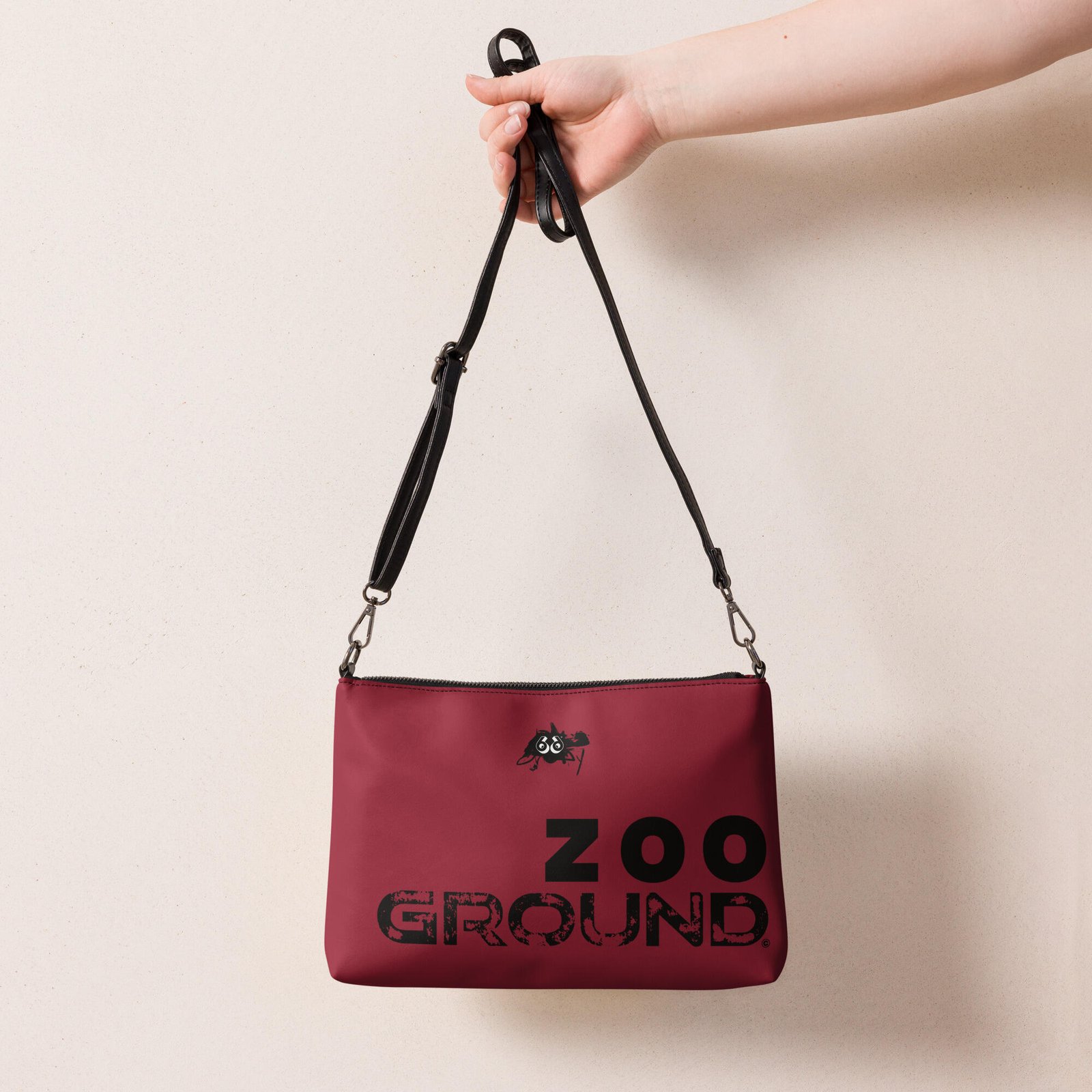 wristlet bag – purple zoo ground