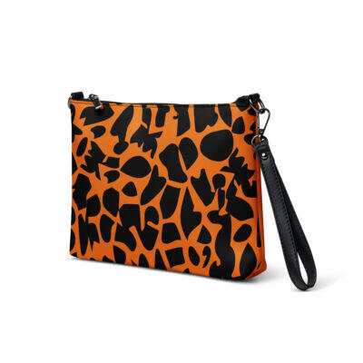 wristlet bag – orange zoo ground