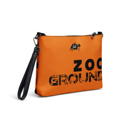 wristlet bag – orange zoo ground