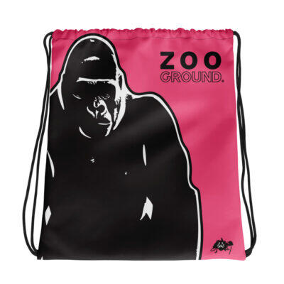 Bag Drawstring – Pink Zoo Ground