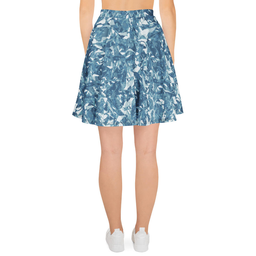 skater skirt women’s – light blue crystal