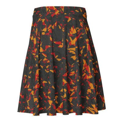skater skirt women’s – orange crystal