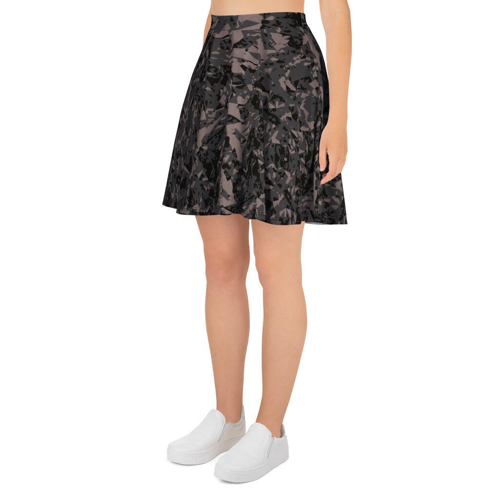skater skirt women’s – gray crystal