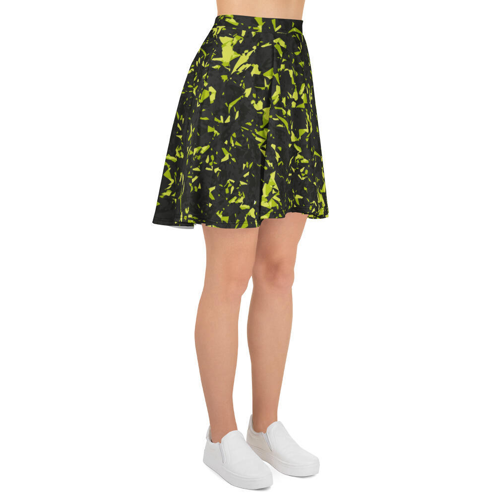 skater skirt women’s – yellow crystal