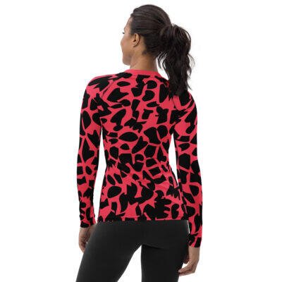 rash guard women's rose zoo ground