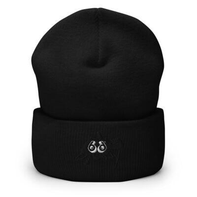 Cuffed Beanie - Pep Sketch - Black