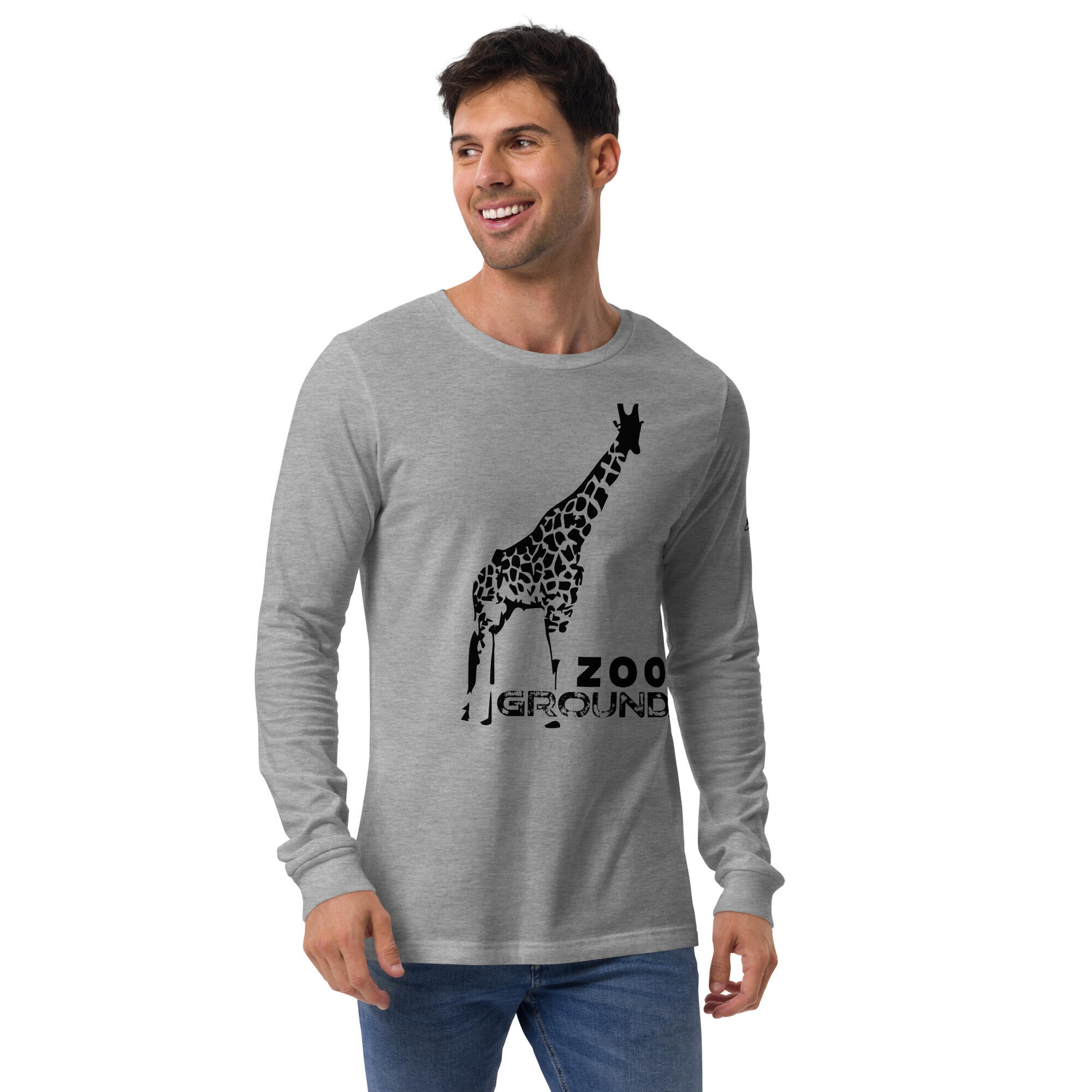 t shirt men’s long sleeve tee – zoo ground