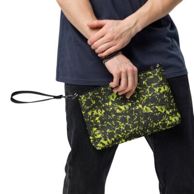 wristlet bag yellow crystal