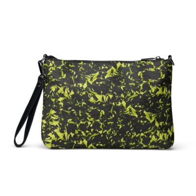 wristlet bag yellow crystal