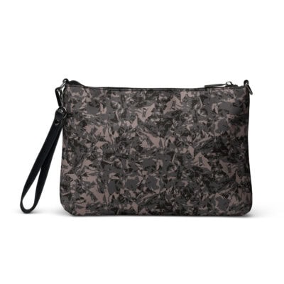 wristlet bag gray crystal