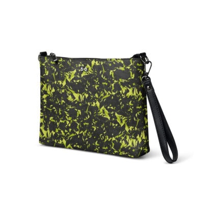 wristlet bag yellow crystal