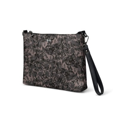 wristlet bag gray crystal