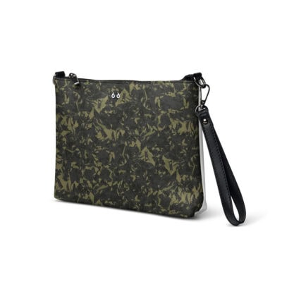 wristlet bag green crystal