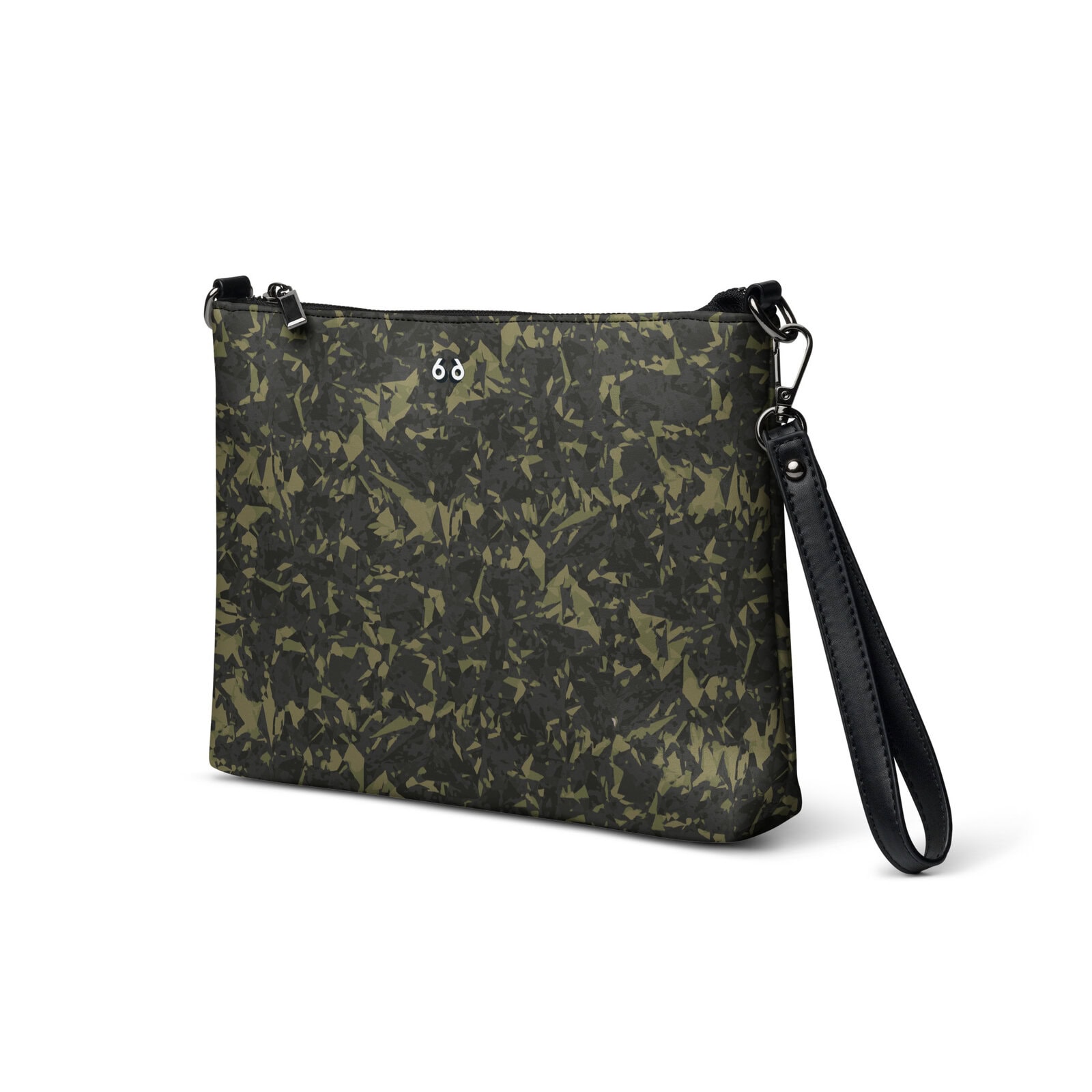 wristlet bag green crystal