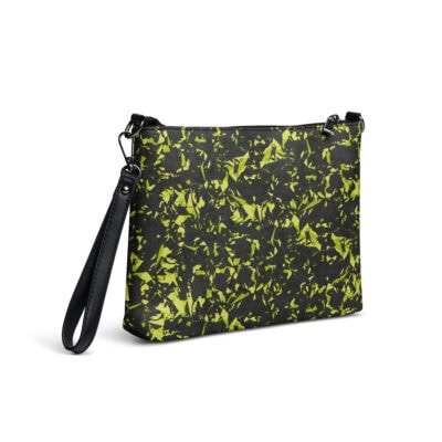wristlet bag yellow crystal