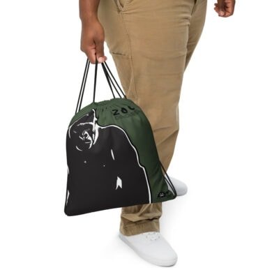 drawstring bag men's olives gorilla