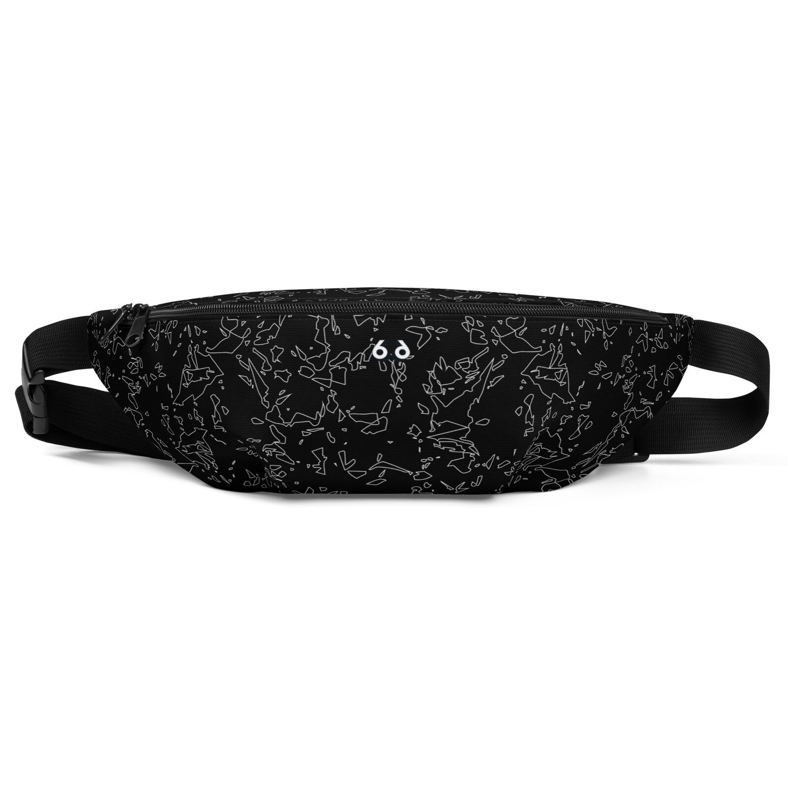 fanny pack men's black crystal