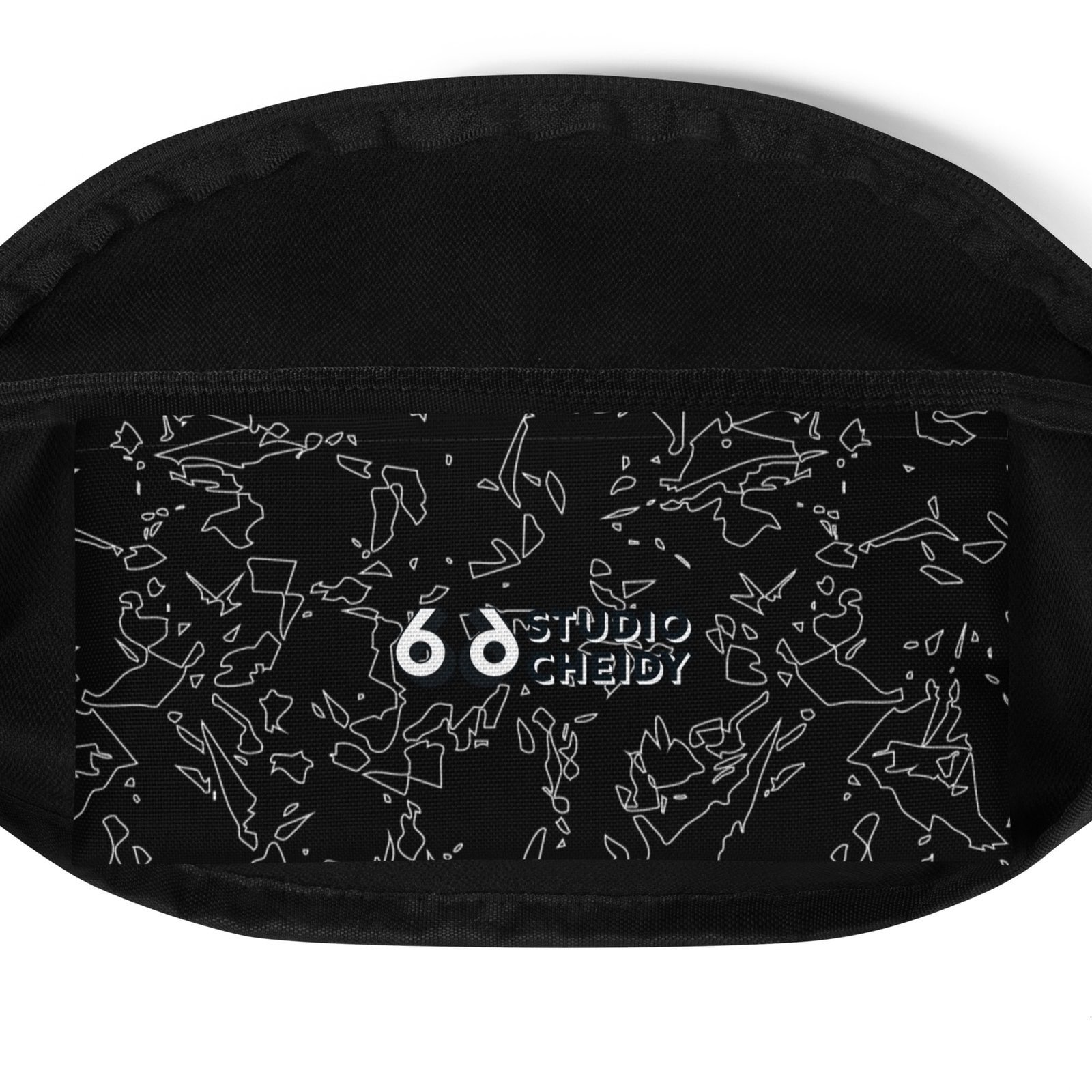 fanny pack men's black crystal