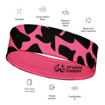 headband women’s – pink zoo ground