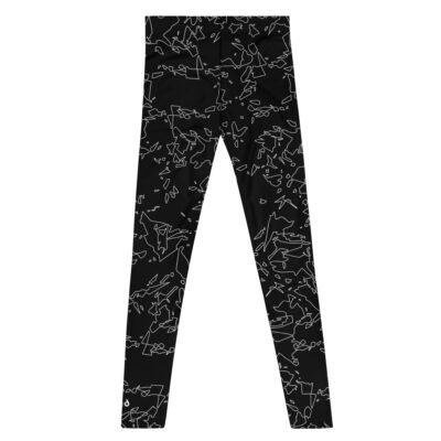 leggings men’s – black crystals