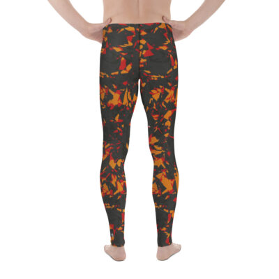 leggings men’s – orange crystals