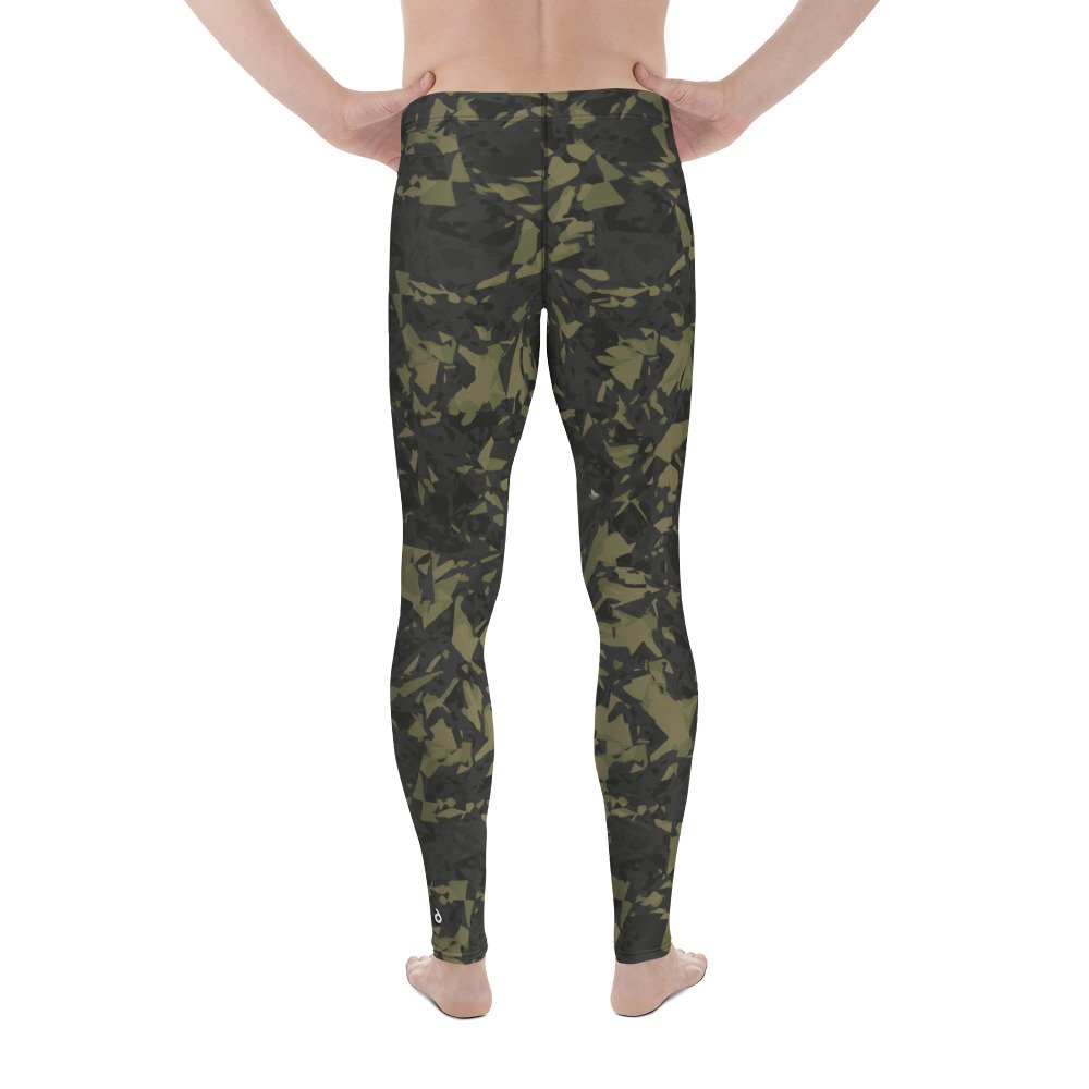 leggings men’s – green crystals