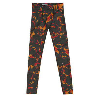leggings men’s – orange crystals