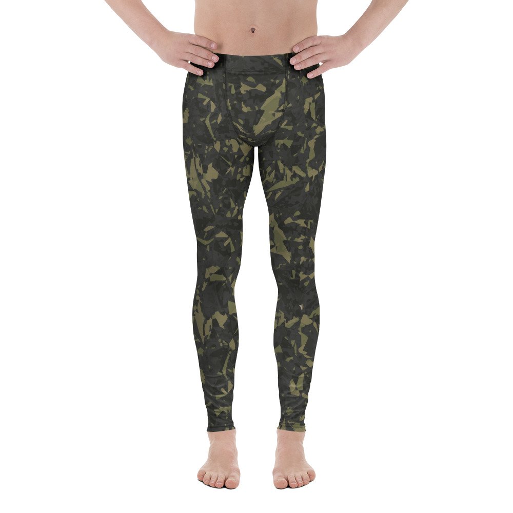 leggings men’s – green crystals