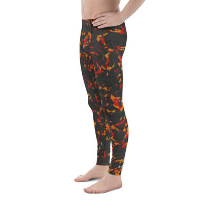 leggings men’s – orange crystals