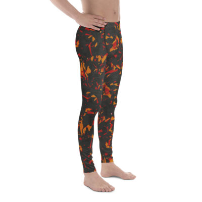 leggings men’s – orange crystals