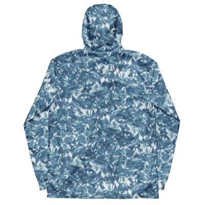 men’s windbreaker light blue crystal