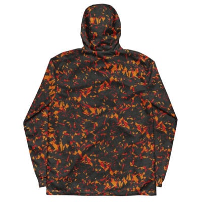 men’s windbreaker orange crystal