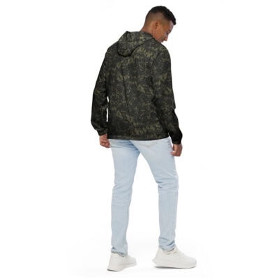 men’s windbreaker green crystal