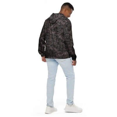 men’s windbreaker gray crystal