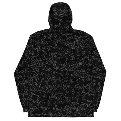 men’s windbreaker black crystal