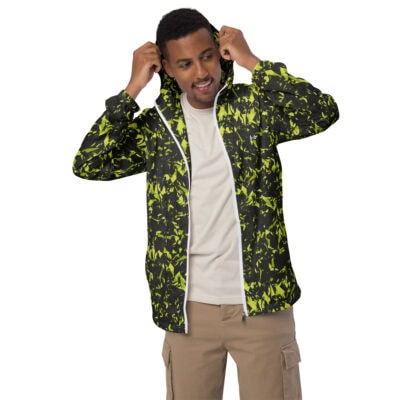 men’s windbreaker yellow crystal