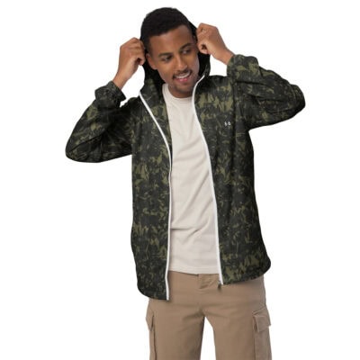 men’s windbreaker green crystal