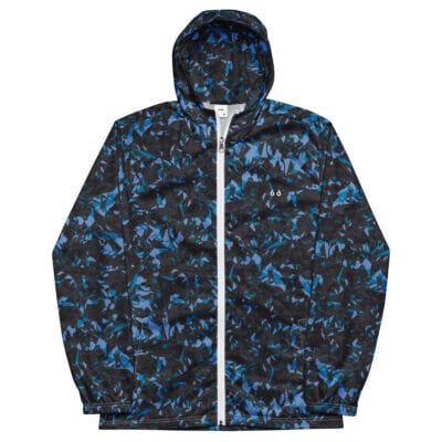 men’s windbreaker blue crystal