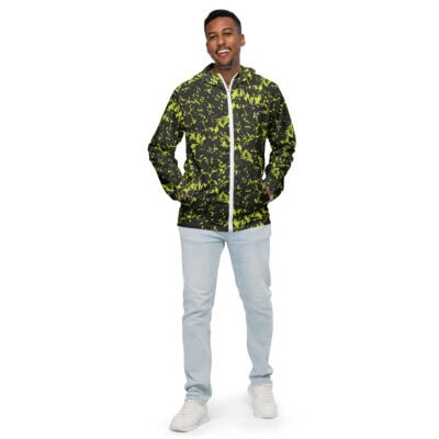 men’s windbreaker yellow crystal