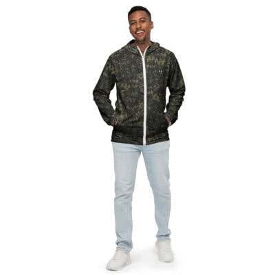 men’s windbreaker green crystal
