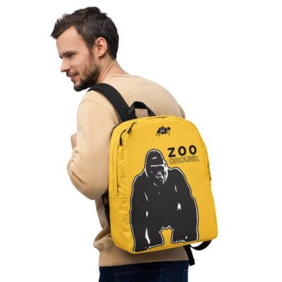 backpack men's minimalist yellow gorilla