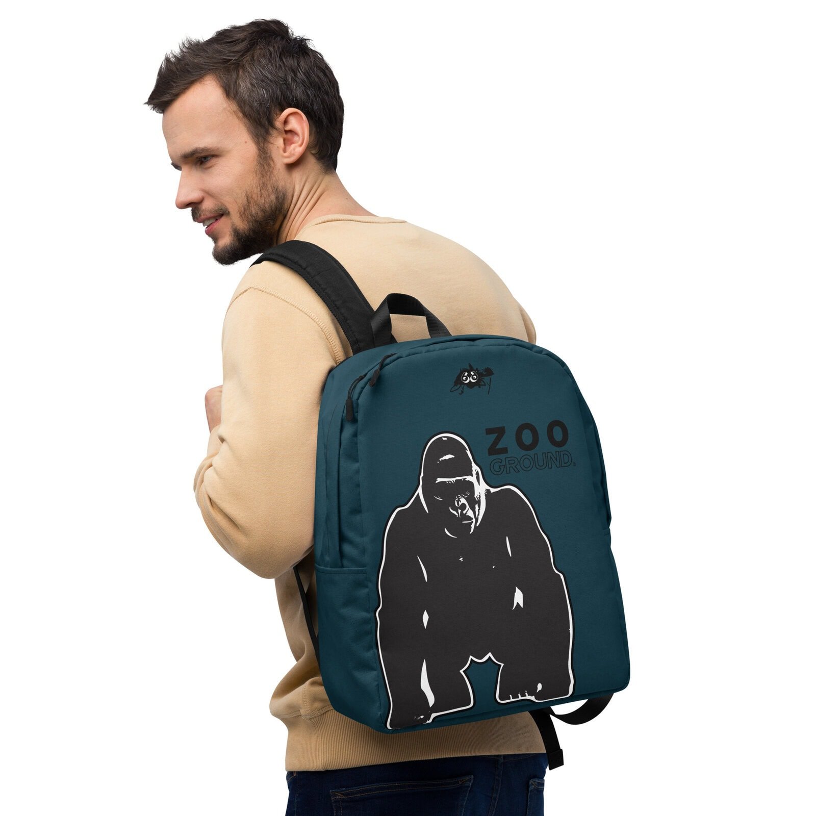 backpack men's minimalist blue gorilla